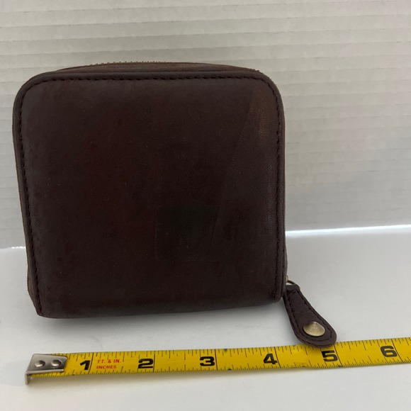 Sale!!! SARA BERMAN Sheep leather wallet  4” 1/2 x 4” 1/2 - Picture 12 of 13